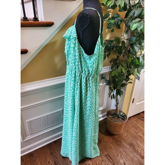 Lane Bryant Lined Ruffle Trim Elastic Waist Dress - Picture 6 of 10